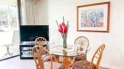 One Bd Grd Fl, AC, wifi, hot tub, pool  C108