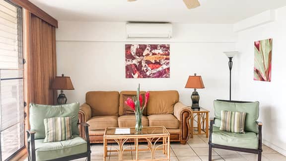 Two Bd Ocean View, Grd fl, AC, pool, hot tub D103