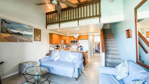 Two Bd Partial Ocean, AC,wifi, hot tub, pool, B304