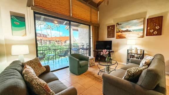 Two Bd Partial Ocean, AC,wifi, hot tub, pool, B304