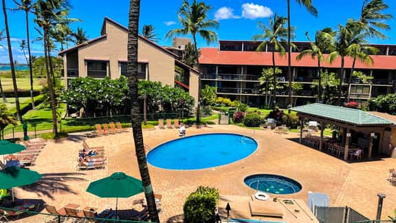 Two BD,Ocean, Great view, AC,pool, hot tub D308