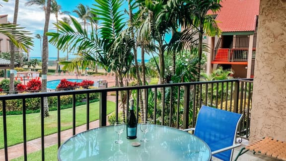 One Bd Partial Ocean, AC, wifi, Pool, Hot tub B210