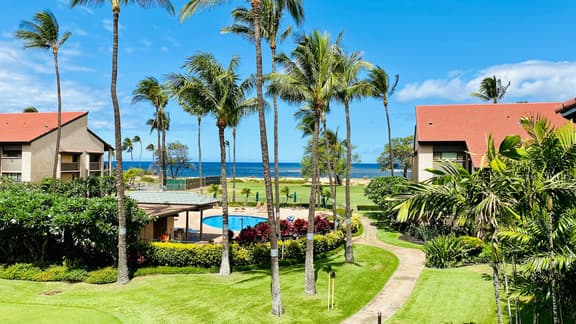 Two Bd Partial Ocean,AC,wifi, hot tub,pool B307