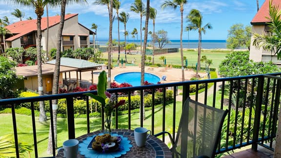 Two Bd Partial Ocean, AC,wifi, Hot Tub, Pool B311