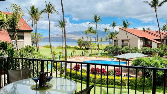 Two Bd Partial Ocean, AC,wifi, hot tub, pool C303